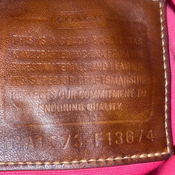 SOLD Coach F13674 Signature Stripe Bag - Picture 6 of 6